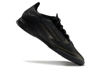 Adidas F50 Pro IC Low-Tops Football Shoes - Black/Silver/Gold
