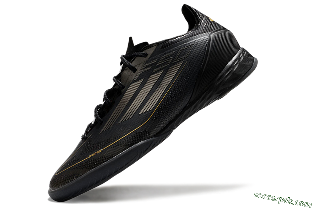 Adidas F50 Pro IC Low-Tops Football Shoes - Black/Silver/Gold 5