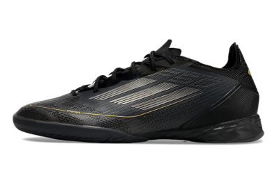 Adidas F50 Pro IC Low-Tops Football Shoes - Black/Silver/Gold