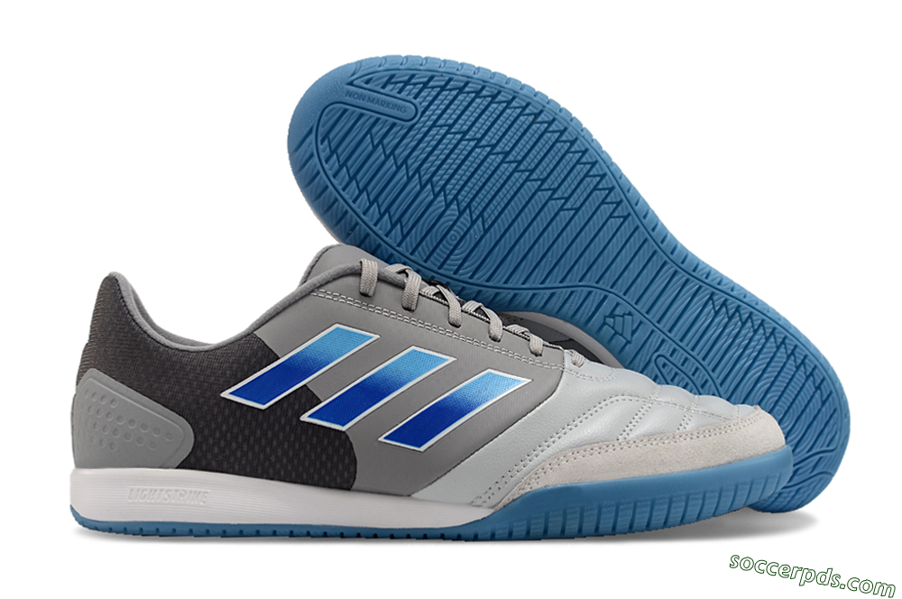 Adidas Top Sala Competition IC Low-Tops Football Shoes - Grey/Blue/White 1