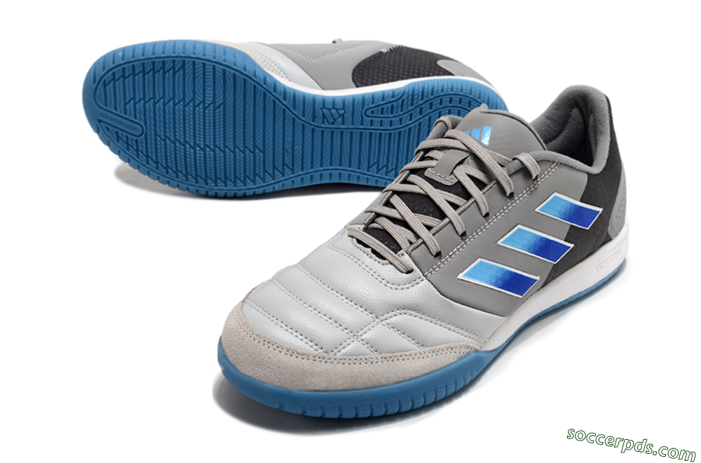 Adidas Top Sala Competition IC Low-Tops Football Shoes - Grey/Blue/White 3