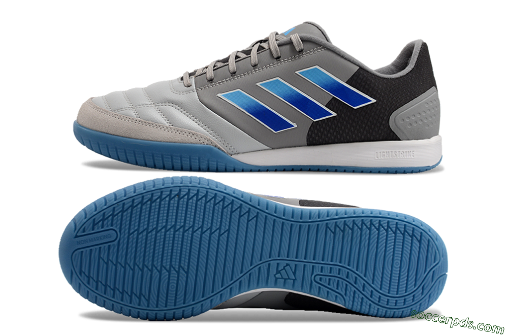 Adidas Top Sala Competition IC Low-Tops Football Shoes - Grey/Blue/White 0