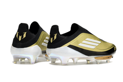 Adidas F50+ Lightstrike Pro Laceless FG Low-Tops Football Boots - Gold/Black/White