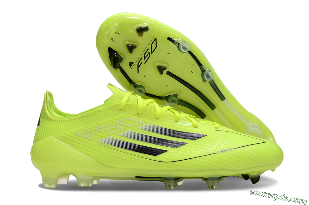 Adidas F50 Elite FG Low-Tops Football Boots - Yellow/Black 1