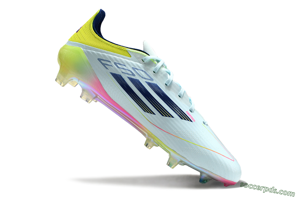 Adidas F50 Elite FG Low-Tops Football Boots - Jade/Blue/Yellow 4