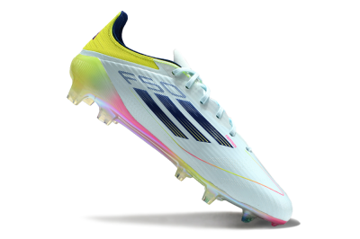 Adidas F50 Elite FG Low-Tops Football Boots - Jade/Blue/Yellow