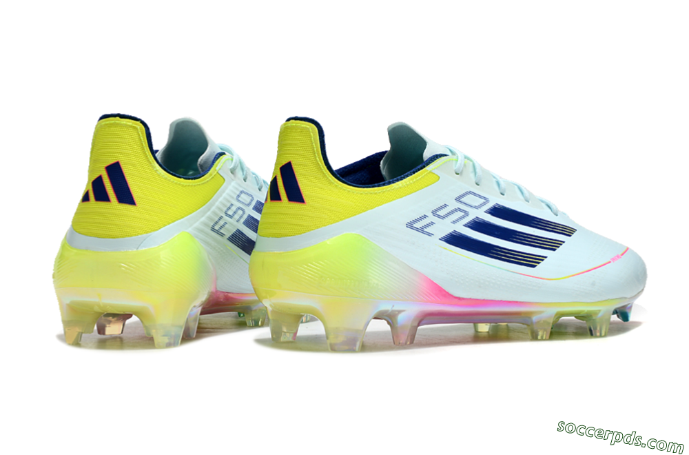 Adidas F50 Elite FG Low-Tops Football Boots - Jade/Blue/Yellow 6