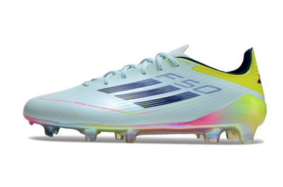 Adidas F50 Elite FG Low-Tops Football Boots - Jade/Blue/Yellow