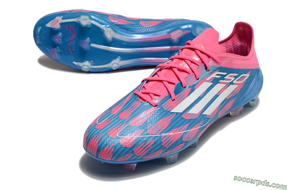 Adidas F50 Elite FG Low-Tops Football Boots - Blue/Red/White 3