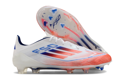 Adidas F50 Elite FG Low-Tops Football Boots - White/Red/Blue
