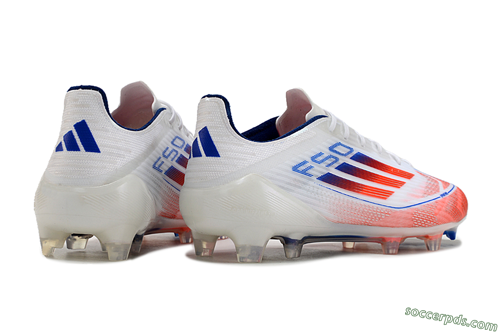 Adidas F50 Elite FG Low-Tops Football Boots - White/Red/Blue 6
