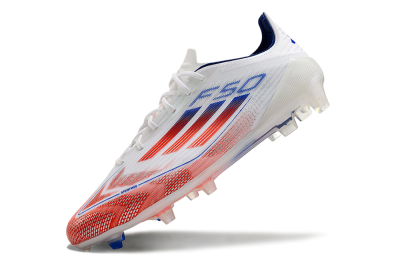 Adidas F50 Elite FG Low-Tops Football Boots - White/Red/Blue