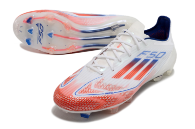 Adidas F50 Elite FG Low-Tops Football Boots - White/Red/Blue