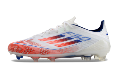 Adidas F50 Elite FG Low-Tops Football Boots - White/Red/Blue