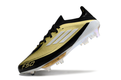 Adidas F50+ Lightstrike Pro FG Low-Tops Football Boots - Gold/Black/White