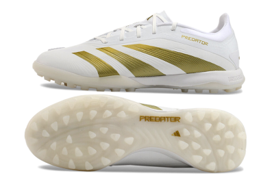 Adidas Predator 24 Elite TF Low-Tops Football Shoes - Beige/White/Gold