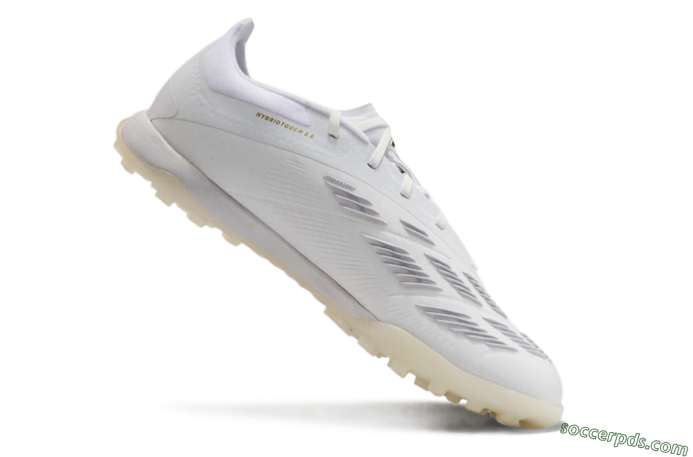 Adidas Predator 24 Elite TF Low-Tops Football Shoes - Beige/White/Gold 4
