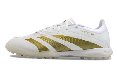 Adidas Predator 24 Elite TF Low-Tops Football Shoes - Beige/White/Gold