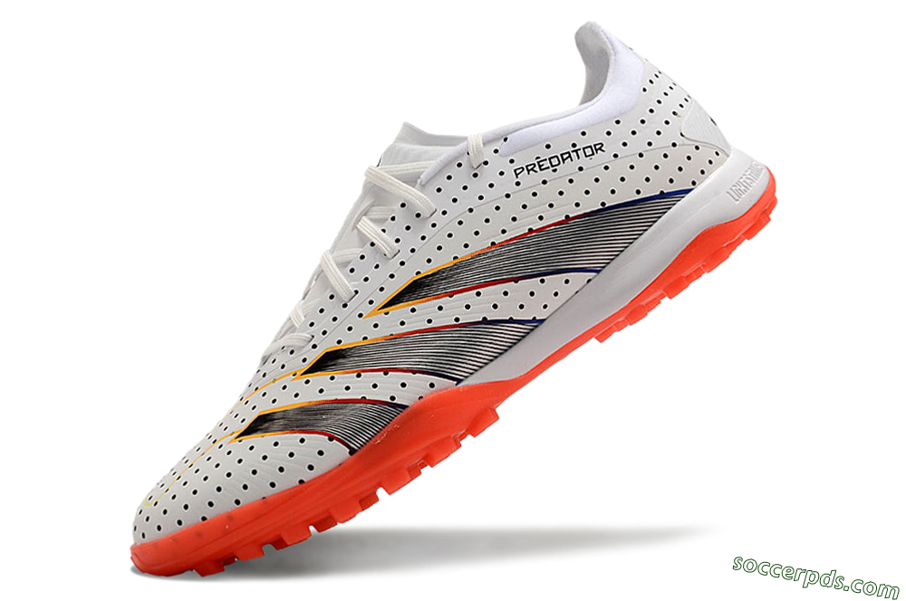 Adidas Predator 24 Elite TF Low-Tops Football Shoes - White/Black/Red 5