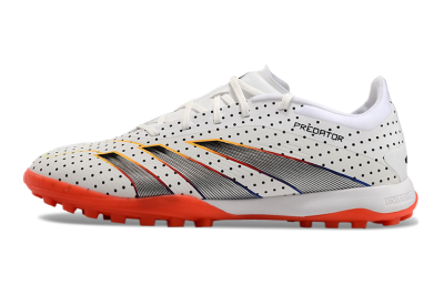Adidas Predator 24 Elite TF Low-Tops Football Shoes - White/Black/Red