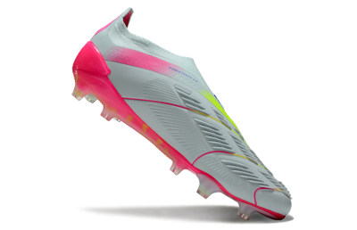 Adidas Predator Elite 24 Laceless FG Low-Tops Football Boots - Jade/Blue/Pink