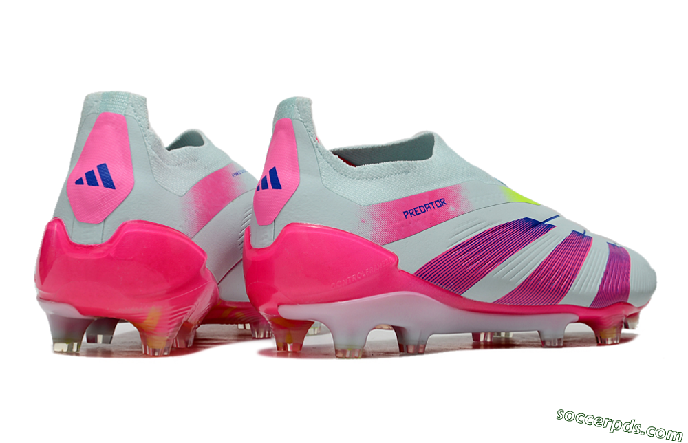 Adidas Predator Elite 24 Laceless FG Low-Tops Football Boots - Jade/Blue/Pink 6