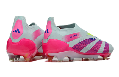 Adidas Predator Elite 24 Laceless FG Low-Tops Football Boots - Jade/Blue/Pink