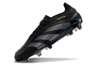 Adidas Predator Elite 24 FG Low-Tops Football Boots - Black/Silver/Yellow