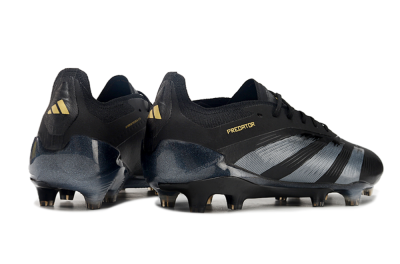 Adidas Predator Elite 24 FG Low-Tops Football Boots - Black/Silver/Yellow