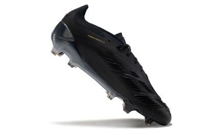 Adidas Predator Elite 24 FG Low-Tops Football Boots - Black/Silver/Yellow