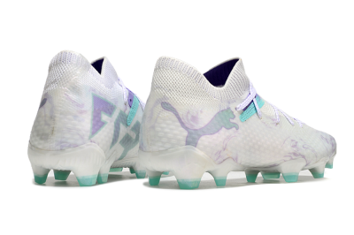 Puma Future Ultimate FG Low-Tops Football Boots - White/Purple/Jade