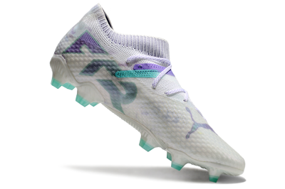 Puma Future Ultimate FG Low-Tops Football Boots - White/Purple/Jade