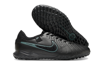 Nike Tiempo Legend 10 Pro TF Low-Tops Football Shoes - Black/Jade