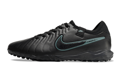 Nike Tiempo Legend 10 Pro TF Low-Tops Football Shoes - Black/Jade