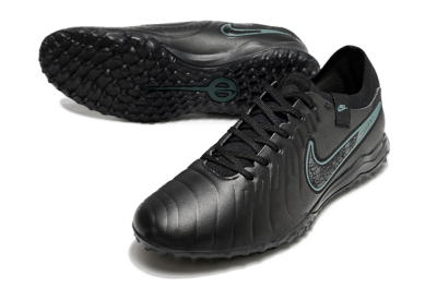 Nike Tiempo Legend 10 Pro TF Low-Tops Football Shoes - Black/Jade