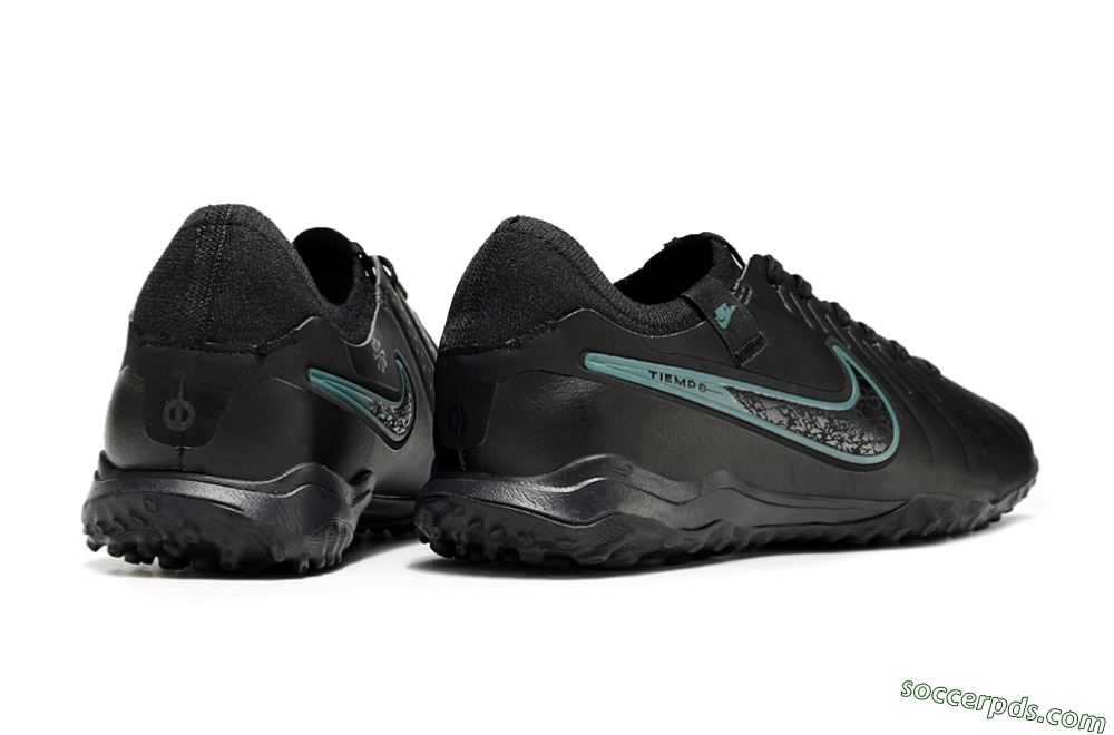 Nike Tiempo Legend 10 Pro TF Low-Tops Football Shoes - Black/Jade 6