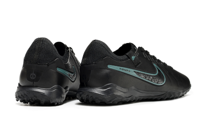 Nike Tiempo Legend 10 Pro TF Low-Tops Football Shoes - Black/Jade