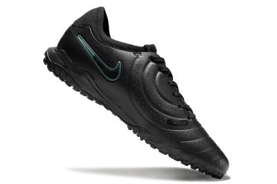 Nike Tiempo Legend 10 Pro TF Low-Tops Football Shoes - Black/Jade