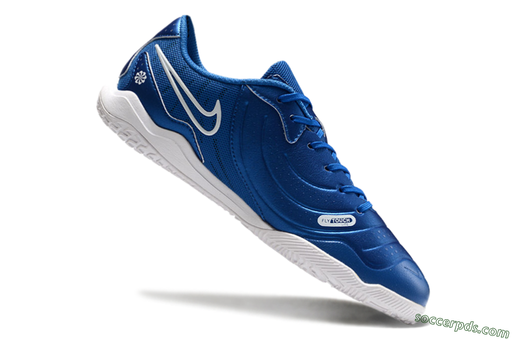 Nike Tiempo Legend 10 Academy IC Low-Tops Football Shoes - Blue/White 4