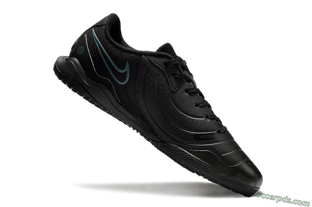 Nike Tiempo Legend 10 Academy IC Low-Tops Football Shoes - Black/Jade 4
