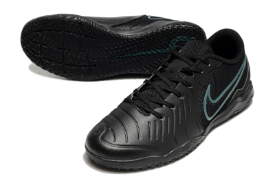 Nike Tiempo Legend 10 Academy IC Low-Tops Football Shoes - Black/Jade