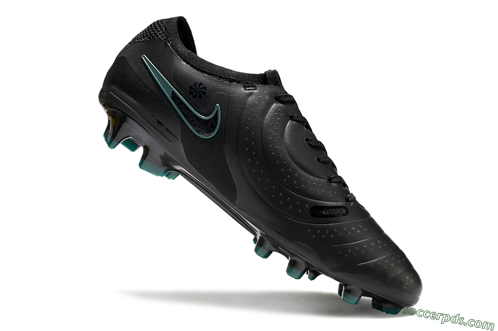 Nike Tiempo Legend 10 Elite FG Low-Tops Football Boots - Black/Jade 4