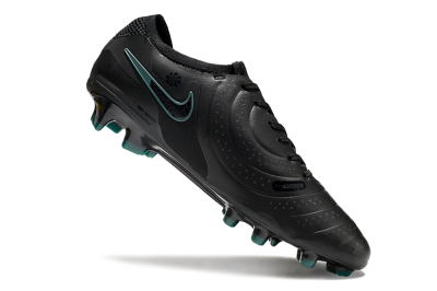 Nike Tiempo Legend 10 Elite FG Low-Tops Football Boots - Black/Jade