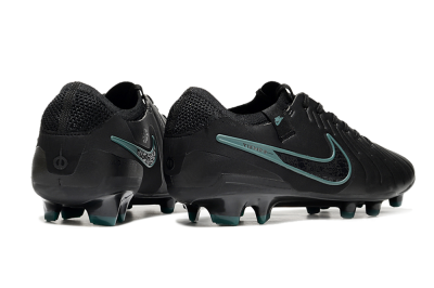 Nike Tiempo Legend 10 Elite FG Low-Tops Football Boots - Black/Jade