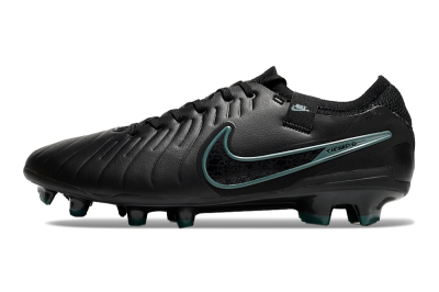 Nike Tiempo Legend 10 Elite FG Low-Tops Football Boots - Black/Jade