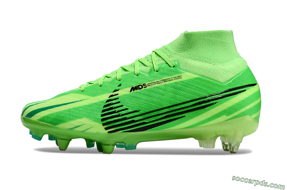 Nike Air Zoom Mercurial Superfly 9 Elite SG High-Tops Football Boots - Yellow/Black/Silver 2