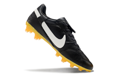 Nike The Premier 3 FG Low-Tops Football Boots - Black/White/Yellow