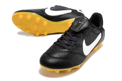Nike The Premier 3 FG Low-Tops Football Boots - Black/White/Yellow