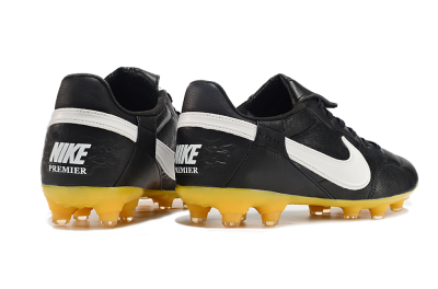 Nike The Premier 3 FG Low-Tops Football Boots - Black/White/Yellow