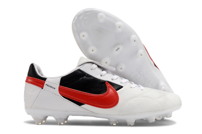 Nike The Premier 3 FG Low-Tops Football Boots - Beige/Red/Black